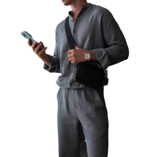 Conjunto Deportivo Casual para Hombre: Sudadera y Pantalón de Estilo Simple - Image 5