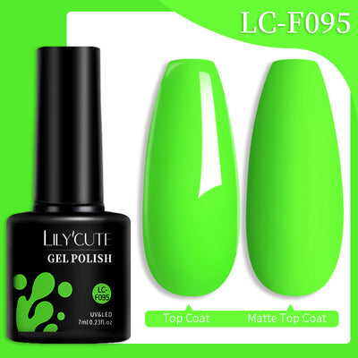 Set de Pegamento para Uñas con Brillo de Color Sólido - Image 31