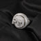 Rotatable DIY Letter Hip Hop Ring Micro Set Zircon Plateado 2letter 6