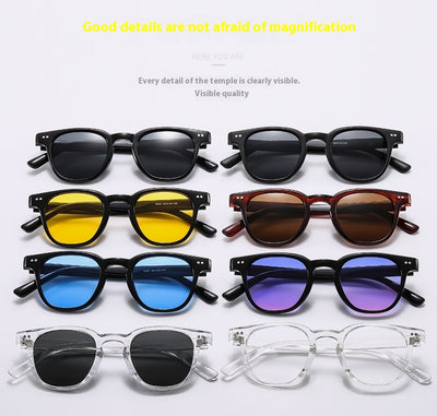 Brown square-frame sunglasses with brown lenses, suitable for sun protection and fashion wear. - Image 26