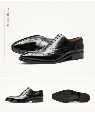 Zapatos Formales de Cuero para Hombre Punta Afilada Estilo Coreano Británico - Image 4