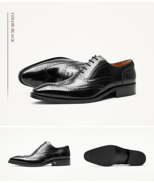 Zapatos Formales de Cuero para Hombre Punta Afilada Estilo Coreano Británico - Image 4