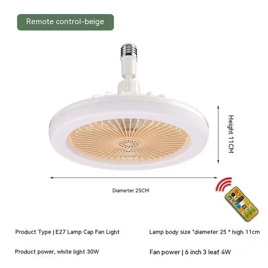 Lámpara Ventilador Aromaterápica E27 con Control Remoto para Dormitorio - Image 6