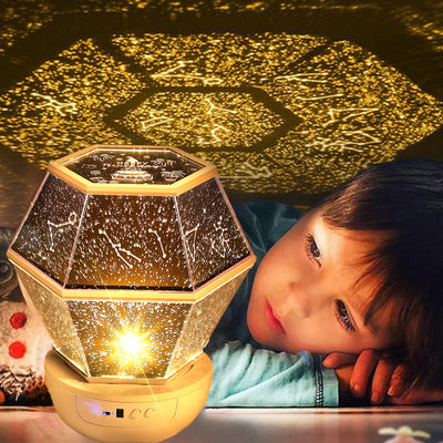 Proyector de Cielo Estrellado Rotativo para Habitación Infantil - Luz Nocturna Romántica - Image 12