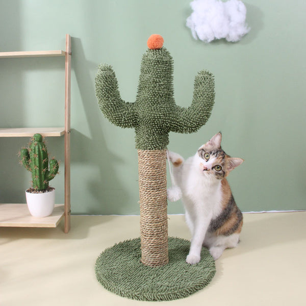 Rascador Árbol de Sisal para Gatos con Diseño de Cactus