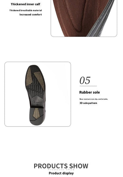 Botas Ecuestres de Cuero Genuino Negro - Image 8