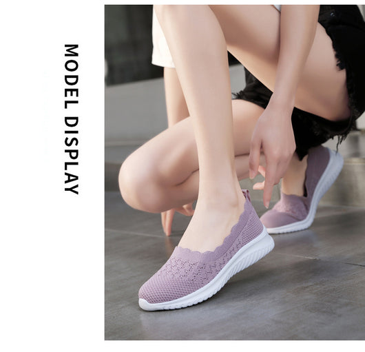 Zapatos Deportivos Tejidos Voladores Talla Grande para Mujer - Image 23