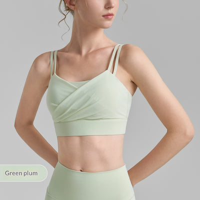 Sujetador Deportivo Mesh Plisado Backless para Fitness - Image 8
