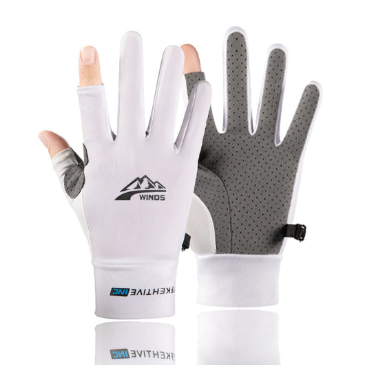 Guantes de Verano para Hombre con Dos Dedos Descubiertos para Pesca y Ciclismo - Image 6