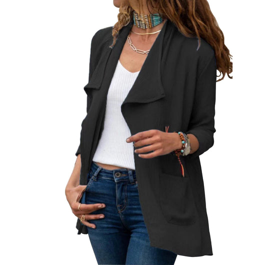 Chaqueta Cardigan Ligera de Manga Larga - Básico Versátil para Todos los Días - Image 8
