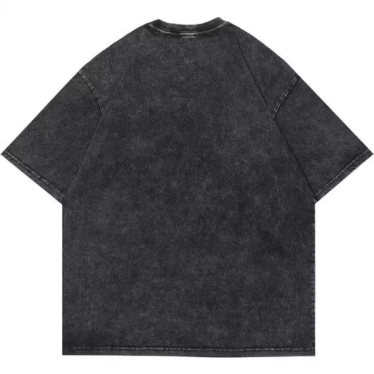 Playera Acolchada Retro Hip Hop Casual Manga Corta para Hombre - Image 4
