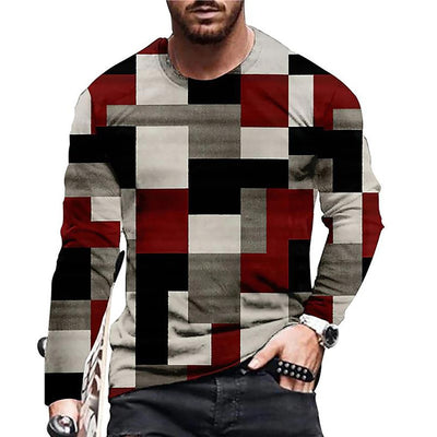 Playera Hombre Estampado 3D Digital Cuello Redondo Moda Contemporánea - Image 8
