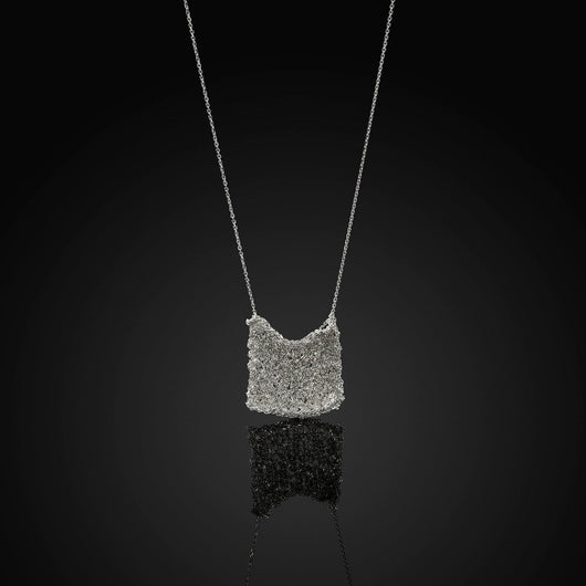 Collar de Plata Esterlina con Diseño de Bolsa de la Suerte para Mujer - Image 7