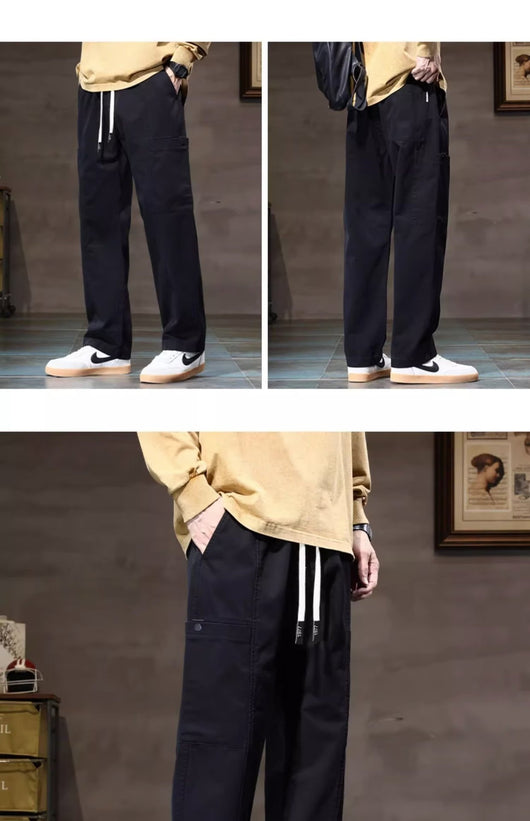 Pantalones Hombre Estilo Americano - Corte Recto y Ancho Moderno - Image 9