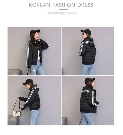 Chaqueta de Algodón Corta con Capucha - Abrigo Slim Fit para Invierno - Image 27
