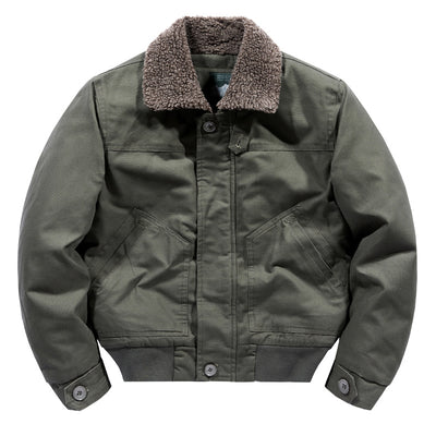 Chaqueta de Solapa Hombre Algodón Cashmere Otoño Invierno - Image 3