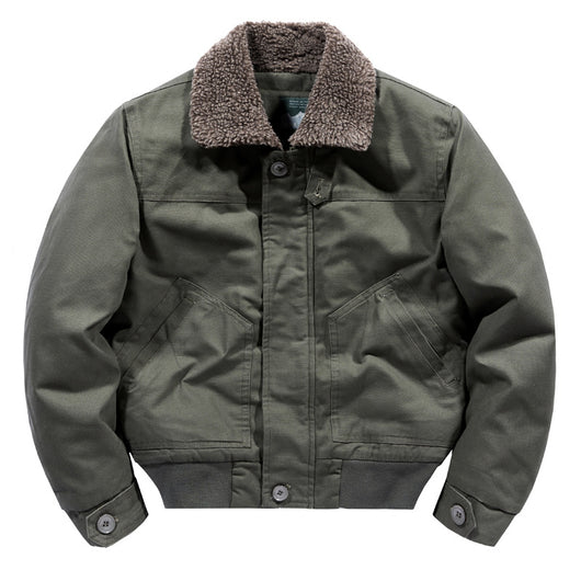 Chaqueta de Solapa Hombre Algodón Cashmere Otoño Invierno - Image 3