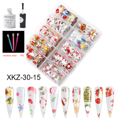 Set de 12 Láminas Decorativas para Uñas - Transferencias Nail Art - Image 71