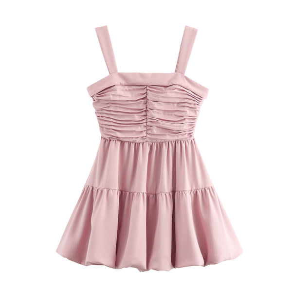 Minifalda Globo con Detalle Colgante Elegante