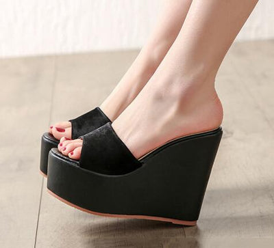 Sandalias y Pantuflas Tipo Cuña con Plataforma - Comodidad y Estilo para Mujeres - Image 5