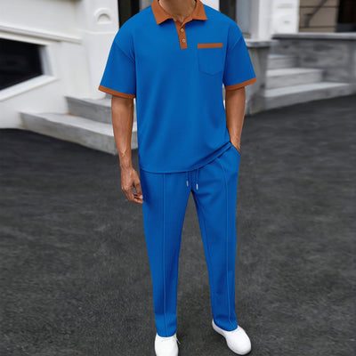 Traje Casual de Dos Piezas con Solapa Texturizada y Pantalón Corto - Image 12