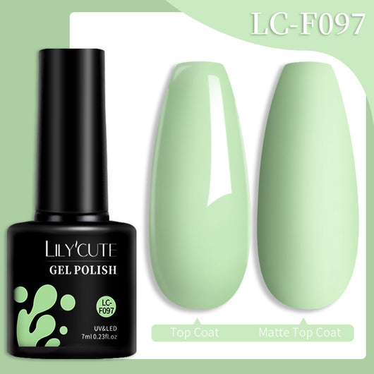 Set de Pegamento para Uñas con Brillo de Color Sólido - Image 33