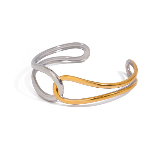 Brazalete Noria Bicolor en Oro - Image 5
