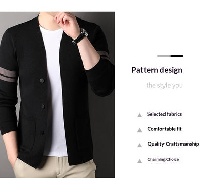 Suéter Versátil de Punto Liso para Hombre - Oficina y Casual - Image 11