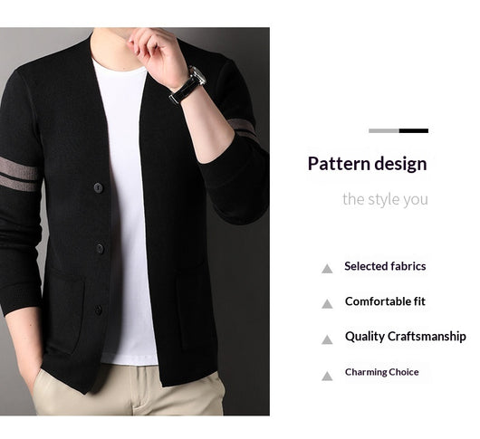 Suéter Versátil de Punto Liso para Hombre - Oficina y Casual - Image 11