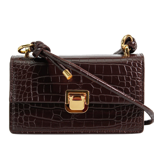 Bolso Baguette de Hombro Único con Patrón Texturizado - Image 2