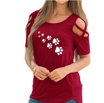 Playera Cuello Redondo con Estampado de Corazones - Image 7