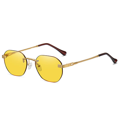 Gafas de Sol Metálicas sin Marco - Diseño Minimalista Unisex - Image 9