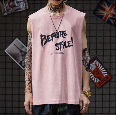 Camiseta sin Mangas de Algodón para Hombre