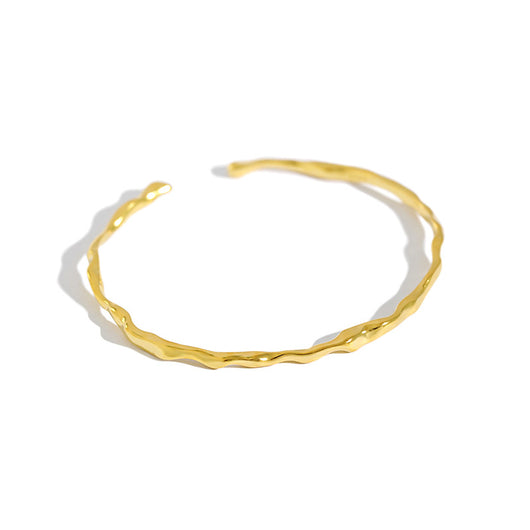 Pulsera Femenina con Textura Martillada Irregular - Image 4