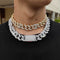 Cadena Cubana Pig Nose Hip Hop 20mm - Collar y Pulsera 3 en 1