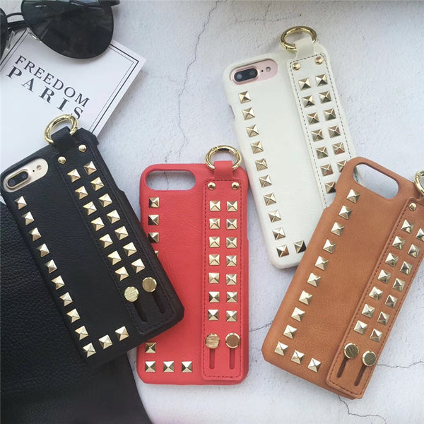 Funda para iPhone con Correa de Muñeca y Acabado Mate