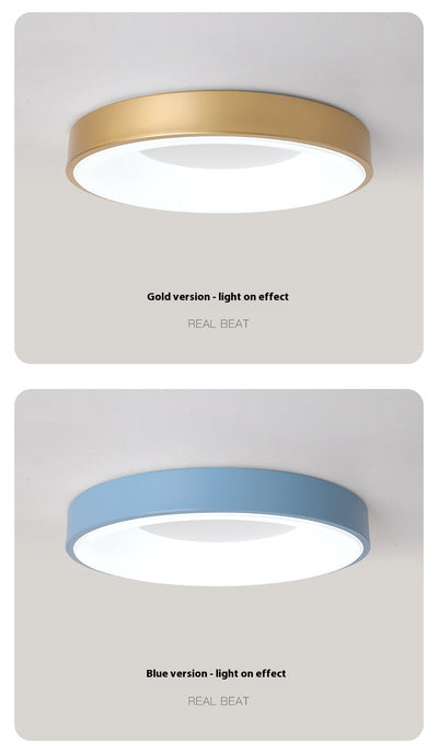 Lámpara de Techo LED Minimalista Redonda Macaron con Protección Ocular - Image 35
