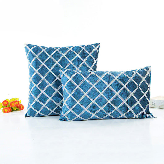 Funda de Almohada Rayas Bordadas con Cinta Decorativa - Estilo Pastoral Trendy - Image 8