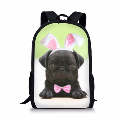 Mochila Escolar Infantil Pug - Diseño Adorable para Primaria - Image 4