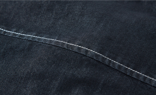 Camisa Denim Holgada con Bordado de Grúa Estilo Chino - Tallas Grandes - Image 10