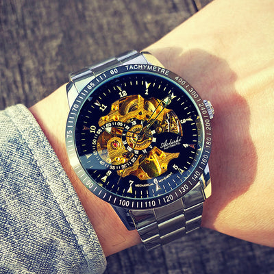 Reloj Mecánico Automático Hueco para Hombre Resistente al Agua - Image 15
