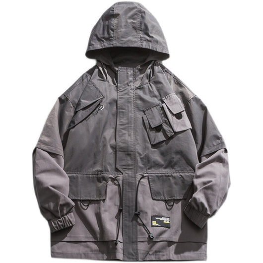 Chaqueta de Trabajo Funcional con Capucha y Múltiples Bolsillos - Image 10