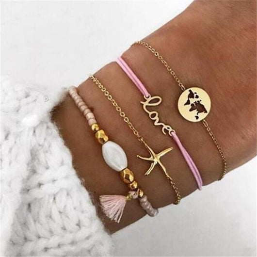 Set de Pulseras Bohemias Vintage con Cuentas y Amuletos para Mujer - Image 16