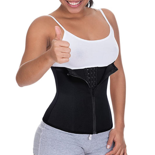 Faja Corset Neopreno con Cierre de Cremallera Triple - Modelador Corporal Postparto Fitness - Image 3