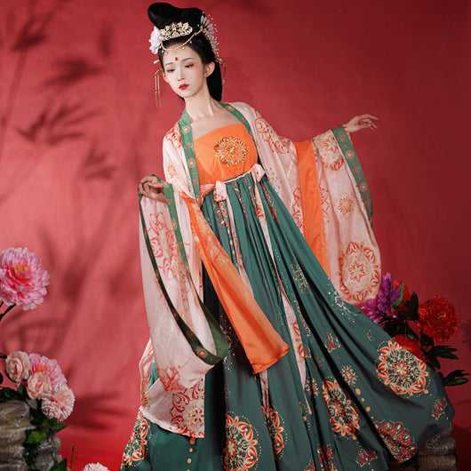 Hanfu Tradicional Willow con Efecto Niebla Luminoso - Image 3