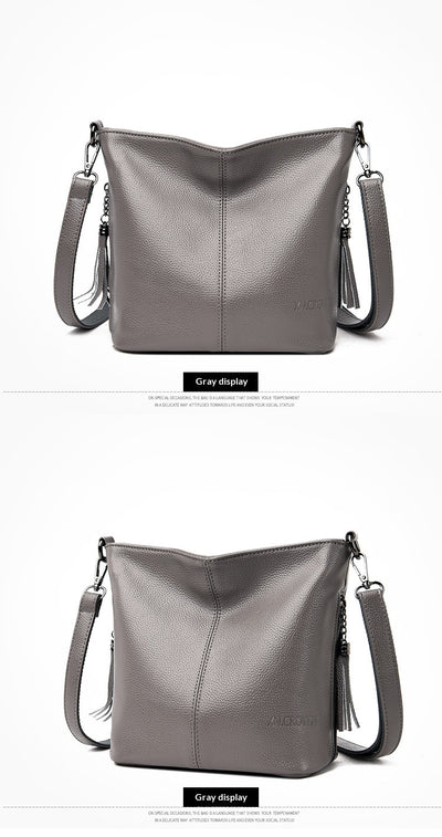 Bolso Bandolera Mujer de Gran Capacidad con Detalles de Borlas - Image 22