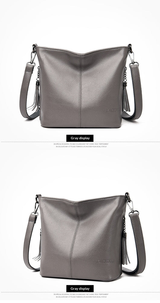Bolso Bandolera Mujer de Gran Capacidad con Detalles de Borlas - Image 22