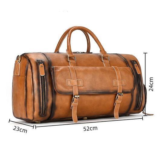 Bolsa de Viaje en Cuero Curtido al Vegetal para Hombre - Image 14