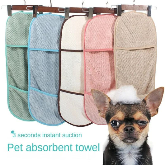 Toalla Absorbente para Mascotas con Guantes de Microfibra Secado Rápido - Image 4