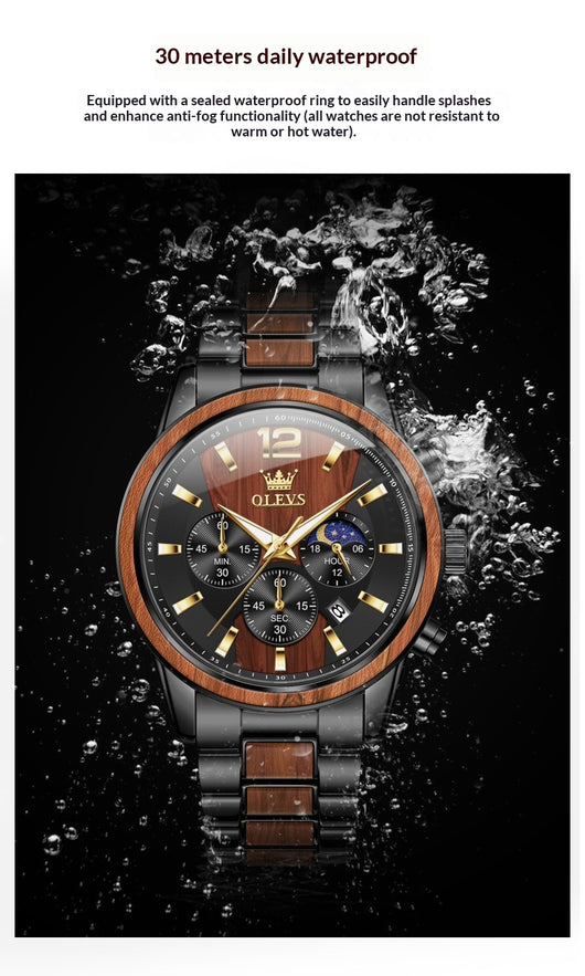 Reloj de Cuarzo para Hombre con Calendario y Seis Agujas - Image 6